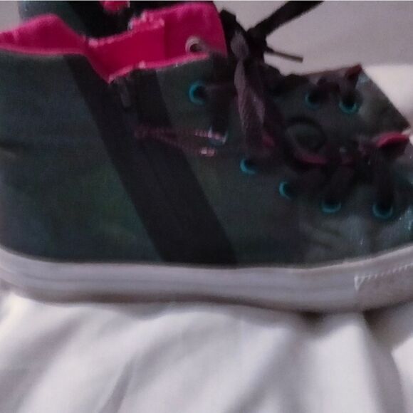 Converse ALL STAR GLITTER AND METALLIC COLOR HIGH TOP SIZE 5 SNEAKER pre own - Picture 4 of 12